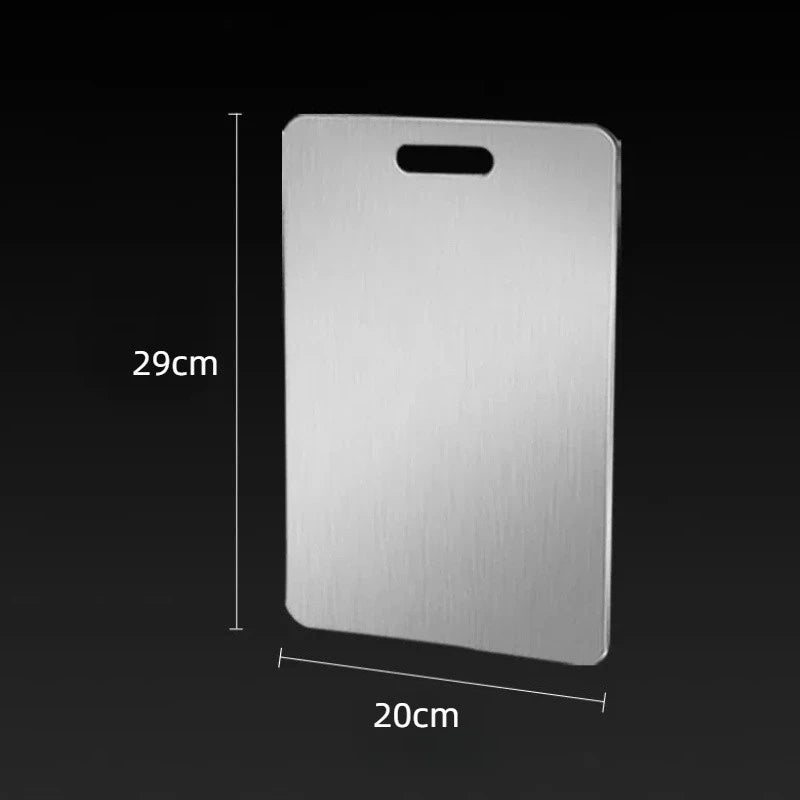 Tábua de Corte Profissional em Aço Inoxidável 304, Antimofo e Antibacteriano e Anti-Microplásticos