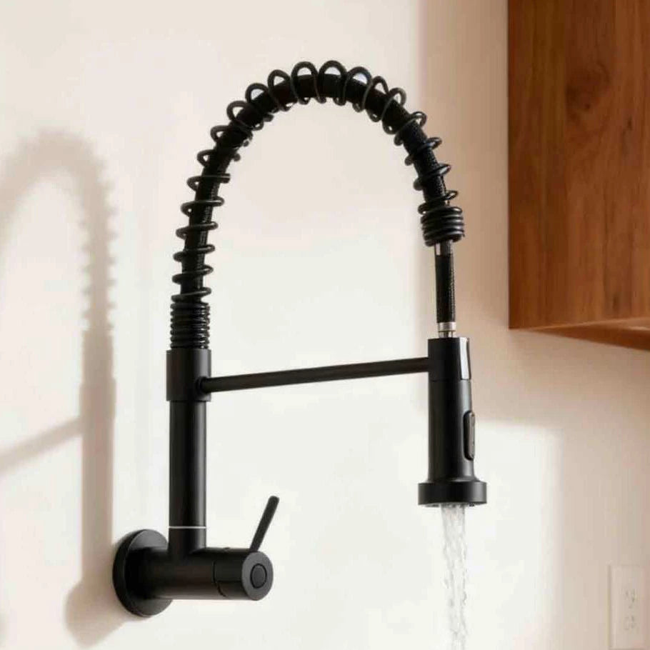 Torneira De Cozinha Gourmet Com Alça Única e Extensor De Spray