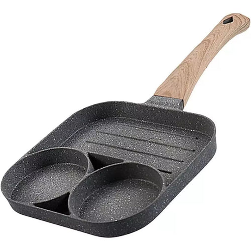 Frigideira Antiaderente com Divisórias 3 em 1