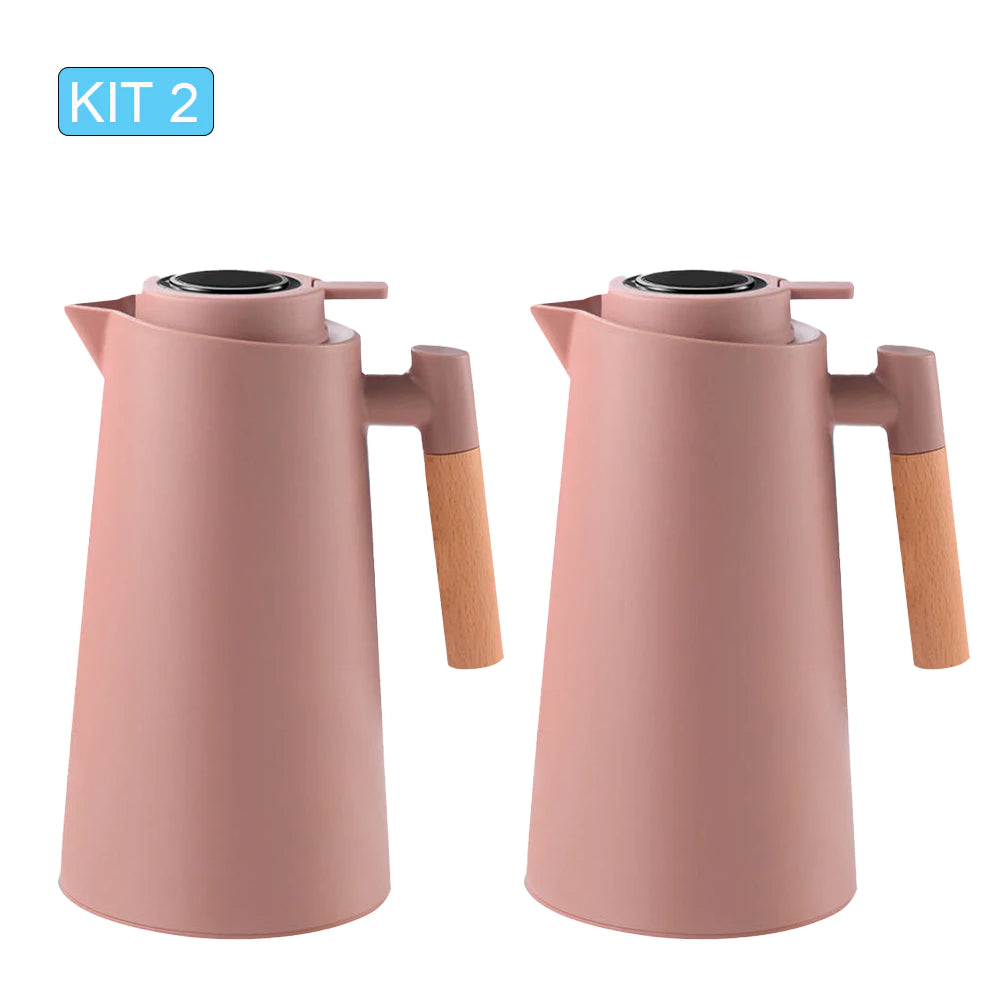 Garrafa Térmica de água 1 Litro Com Termômetro Led