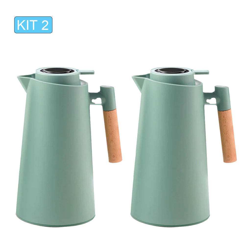 Garrafa Térmica de água 1 Litro Com Termômetro Led