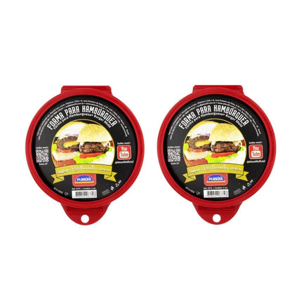 Forma Moldeladora para Hambúrguer Recheado Artesanal Caseiro