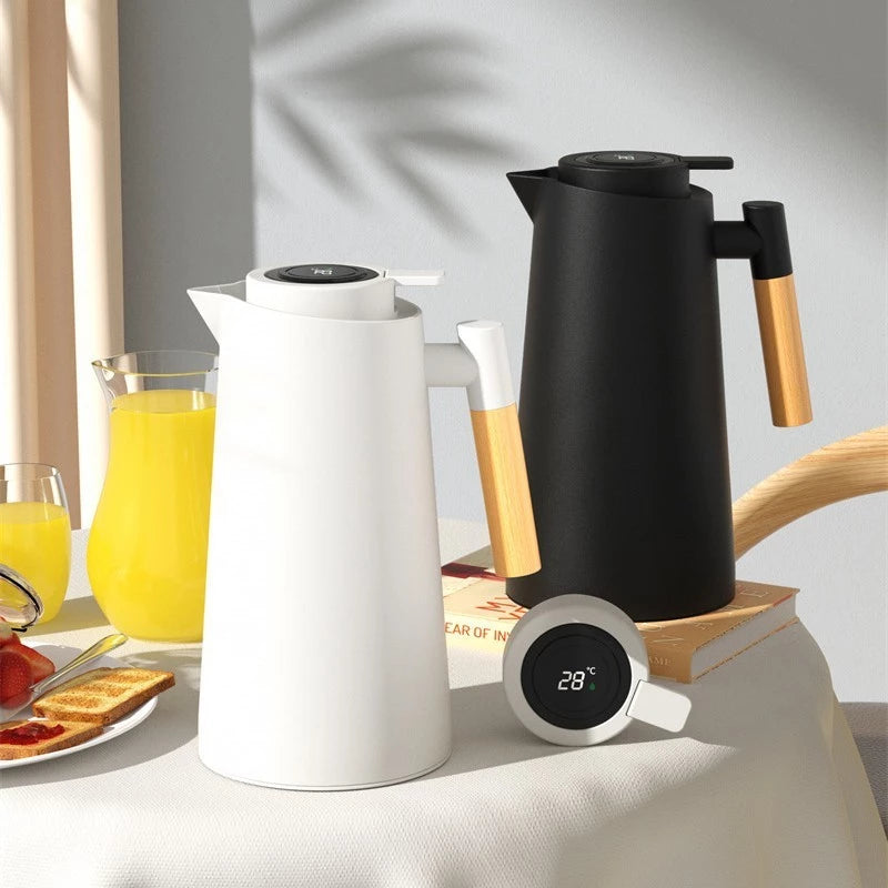 Garrafa Térmica de água 1 Litro Com Termômetro Led