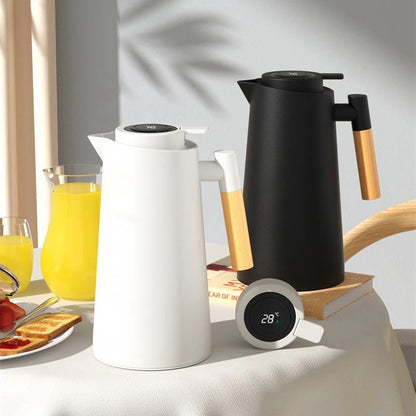 Garrafa Térmica de água 1 Litro Com Termômetro Led