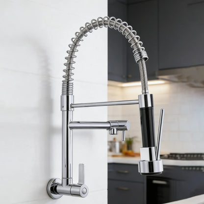 Torneira De Cozinha Gourmet Com Alça Única e Extensor De Spray