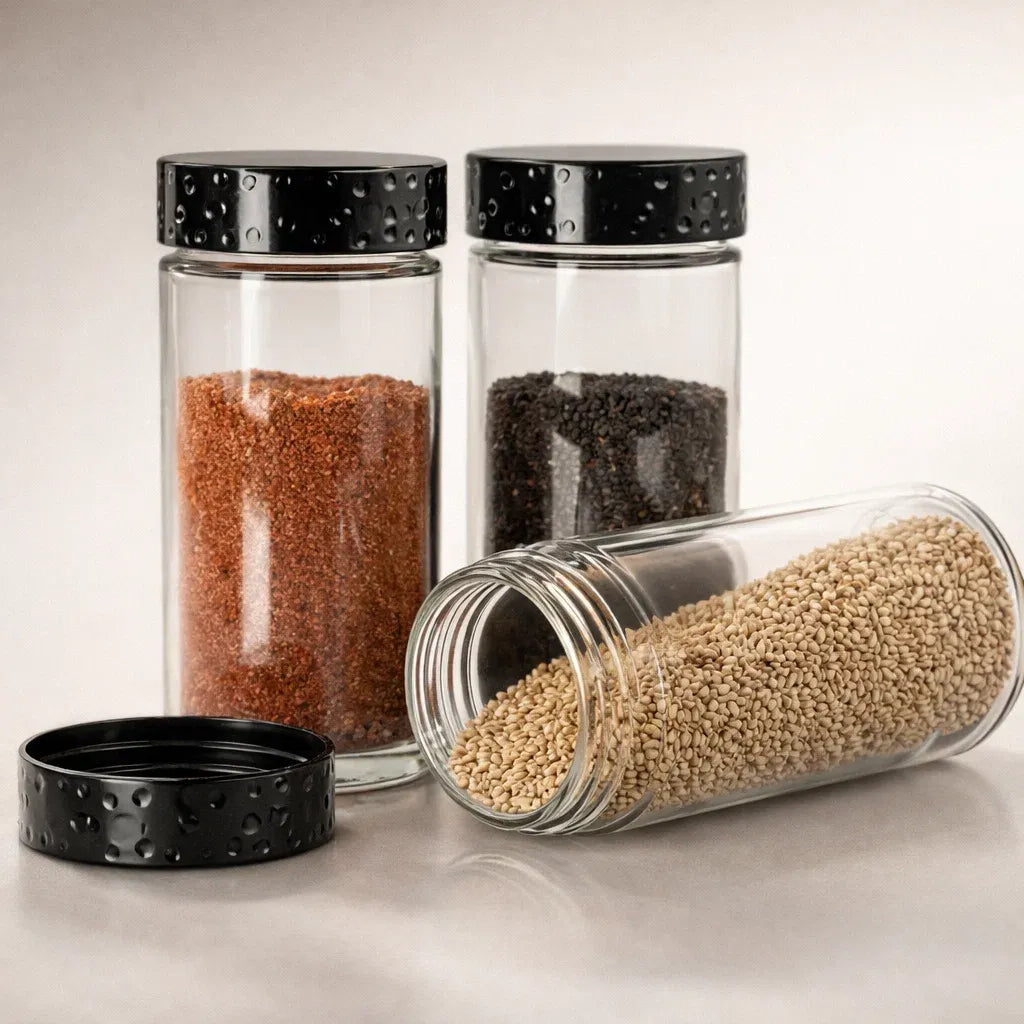 Porta Tempero Giratorio Com 9/12/16 Potes Vidro Suporte Para Especiarias Giratório 360°