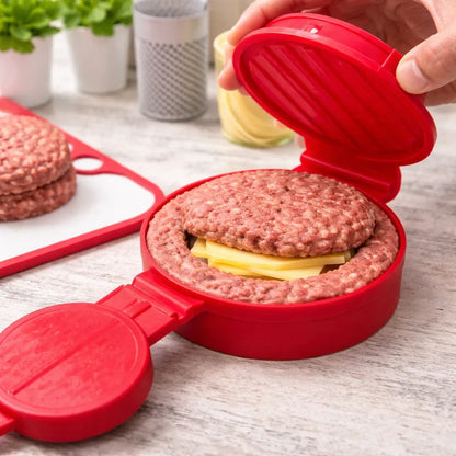 Forma Moldeladora para Hambúrguer Recheado Artesanal Caseiro