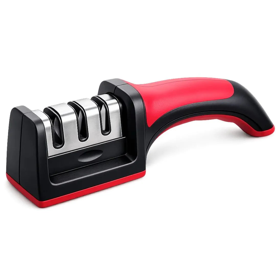 Afiador/Amolador De Faca 3 Estágios 1/3/5 Profissional Com Afiação Rápida Em Aço Inoxidável
