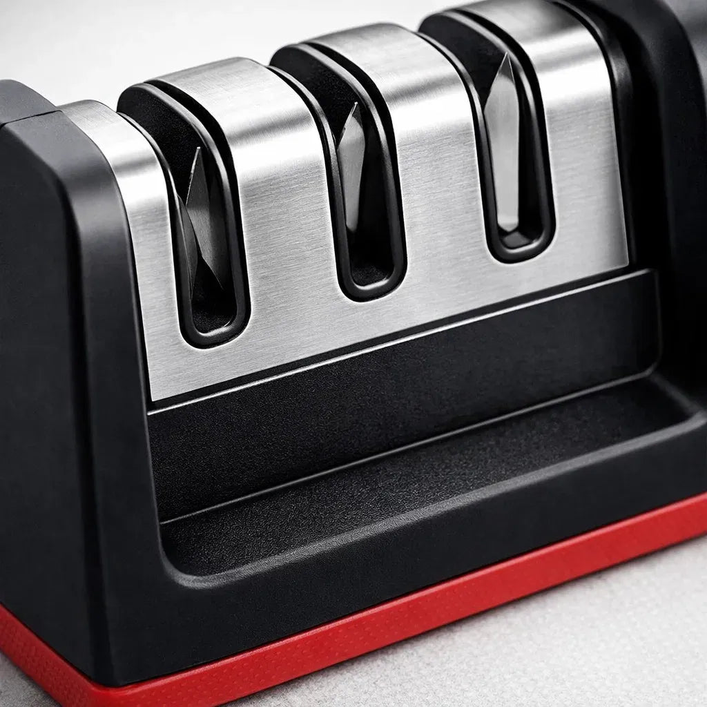 Afiador/Amolador De Faca 3 Estágios 1/3/5 Profissional Com Afiação Rápida Em Aço Inoxidável