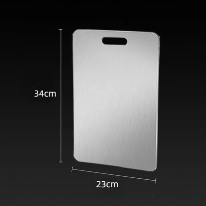 Tábua de Corte Profissional em Aço Inoxidável 304, Antimofo e Antibacteriano e Anti-Microplásticos