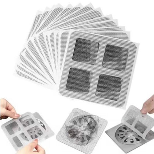 Filtro de Ralo Autoadesivo - Acessório para Pia e Ralo, Evita Entupimentos e Bichos